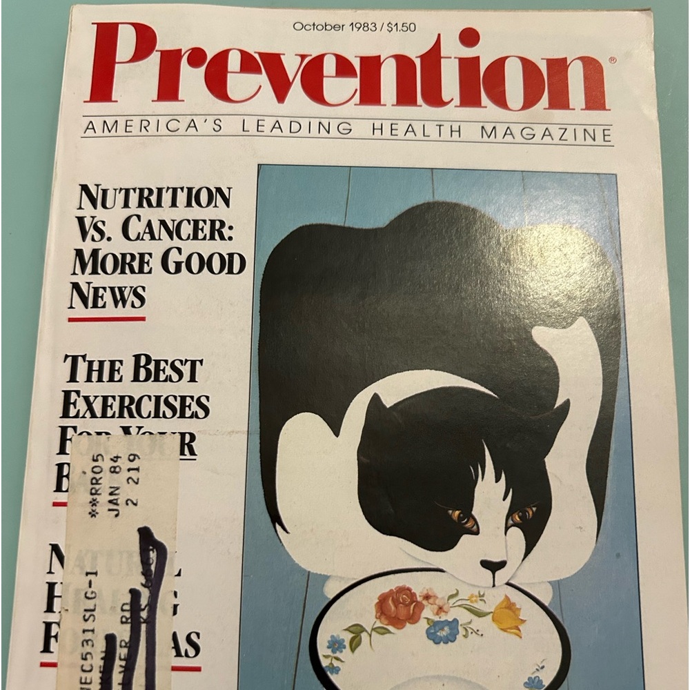 Vintage Prevention Magazine for Women. October 1983